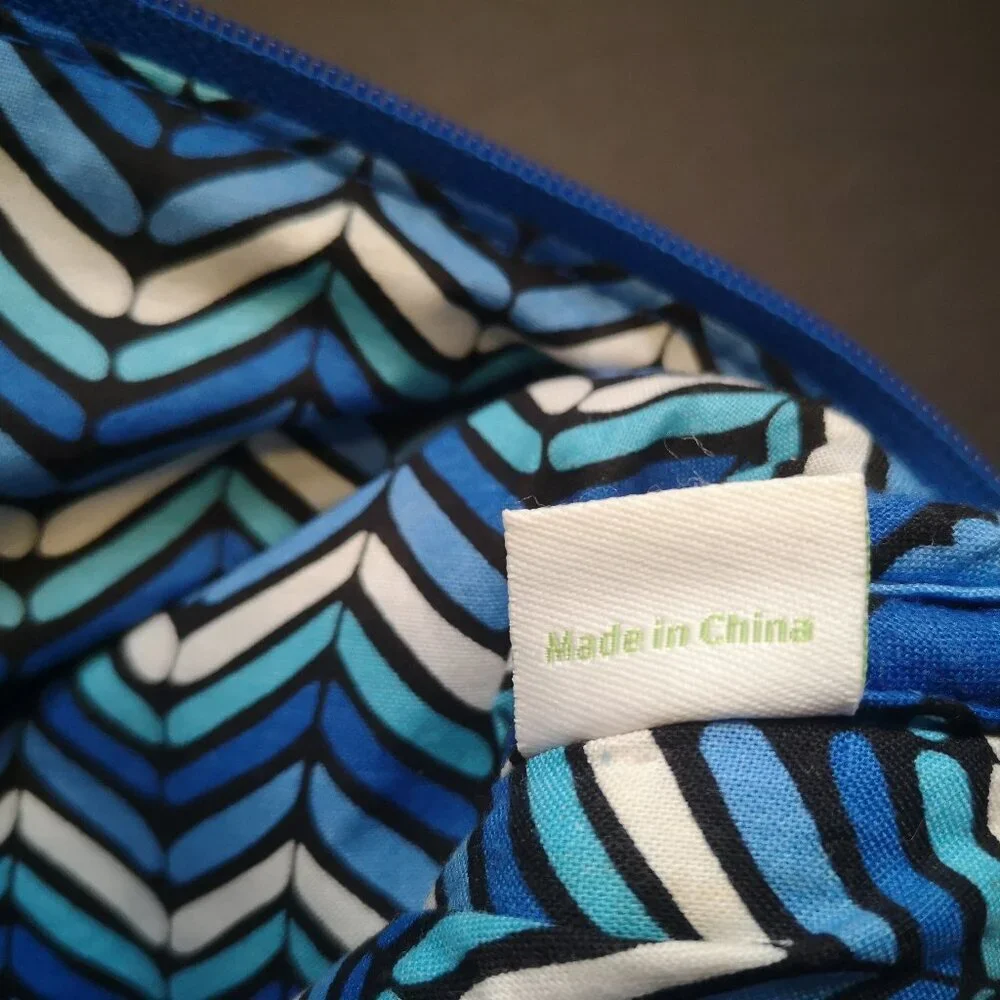 Vera Bradley Crosstown Adjustable Strap Crossbody/Shoulder Bag Blue Bayou Print - Picture 6 of 12